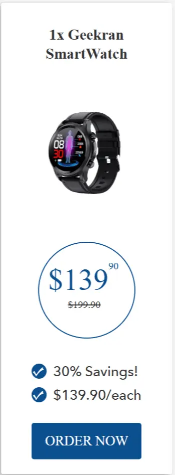 Geekran SmartWatch offer price 